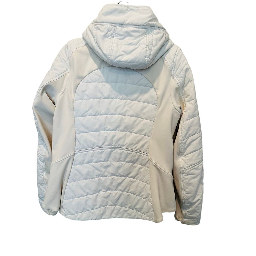 Lululemon Extra Mile Jacket White Removable Hood Insulated Winter Coat 10 - Picture 6 of 12